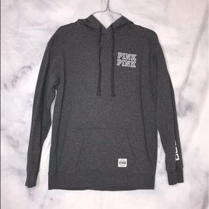 VS PINK - Graphic Gray Hoodie, Size XS